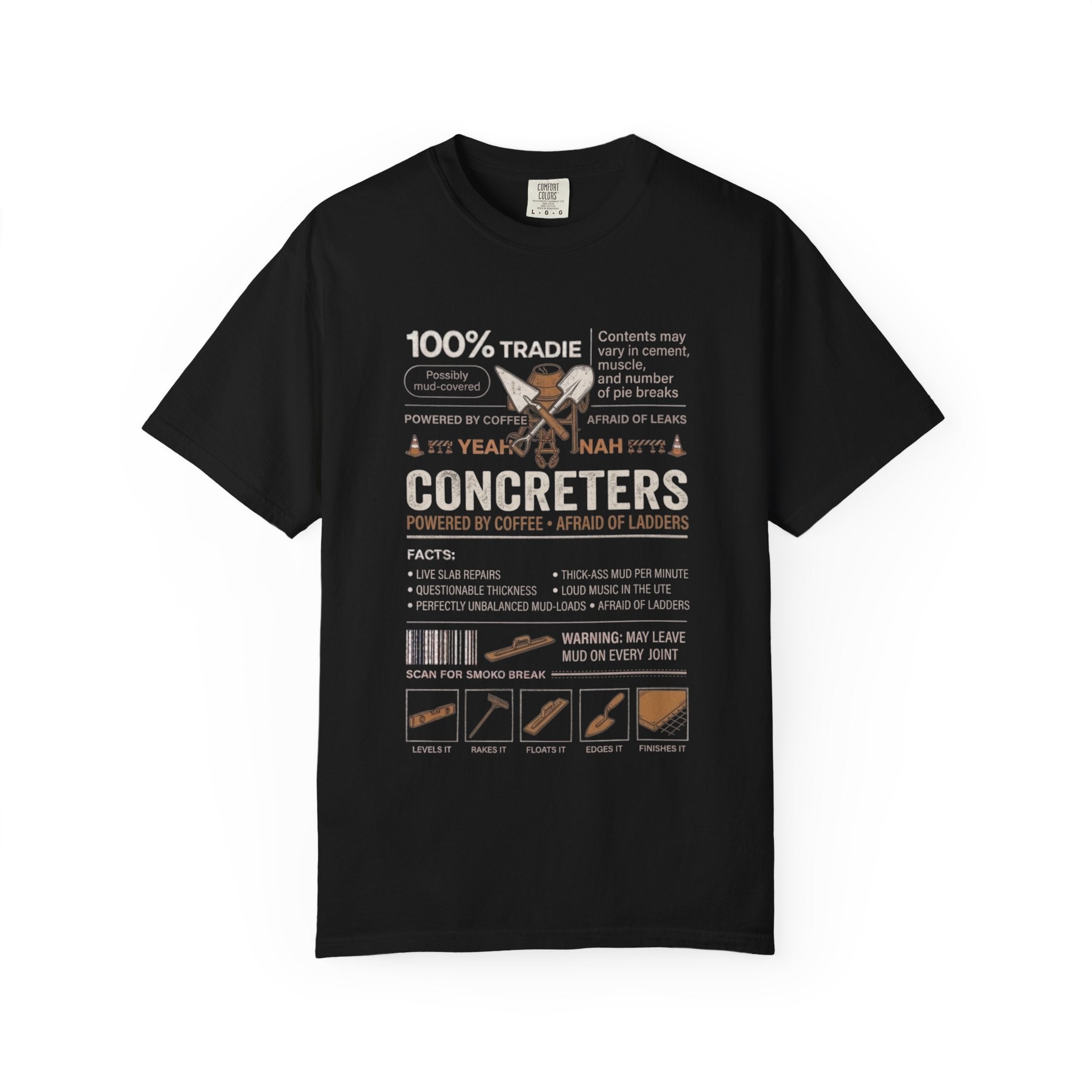 Concreters Ingredients List T-Shirt