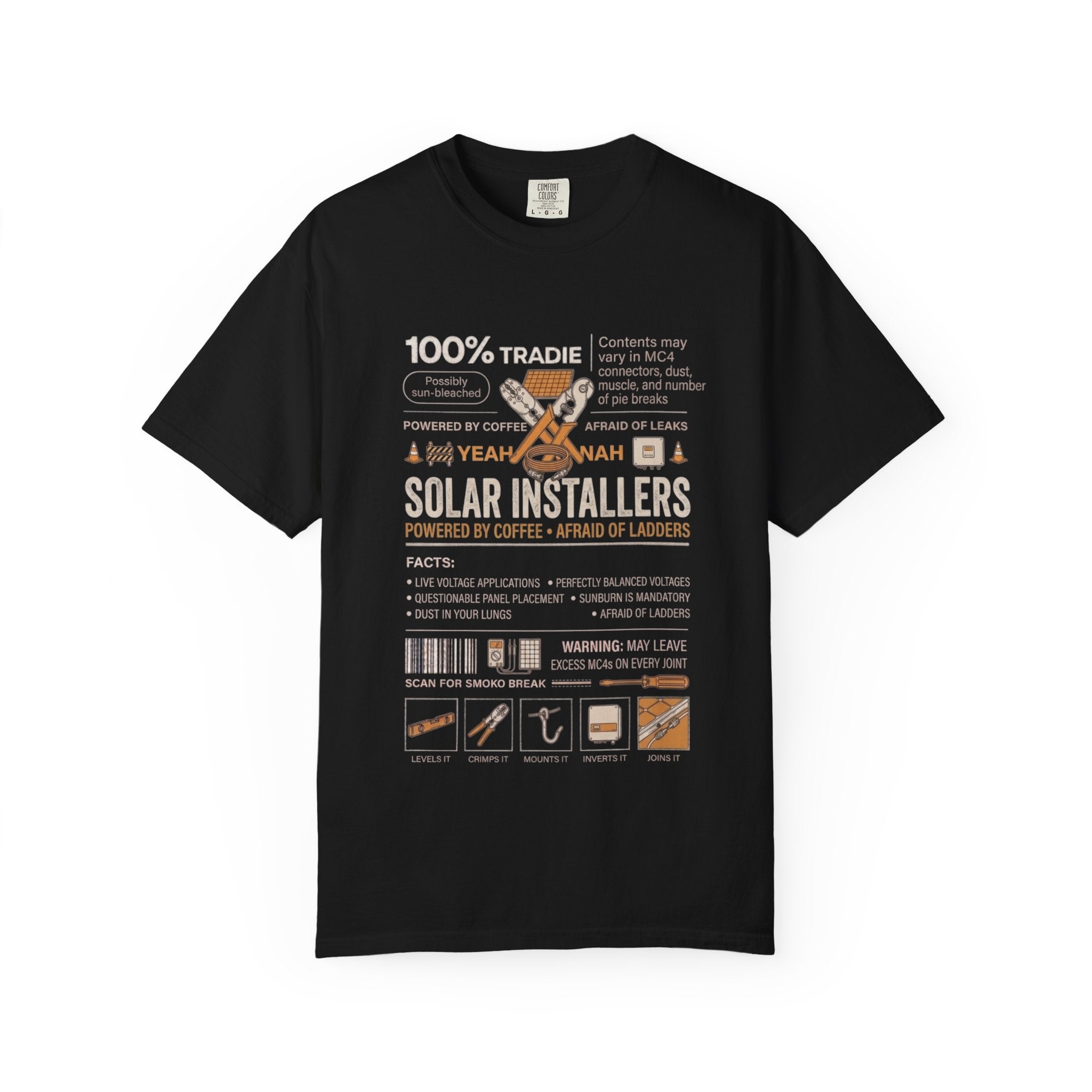 Solar Installers Ingredient List T‑Shirt